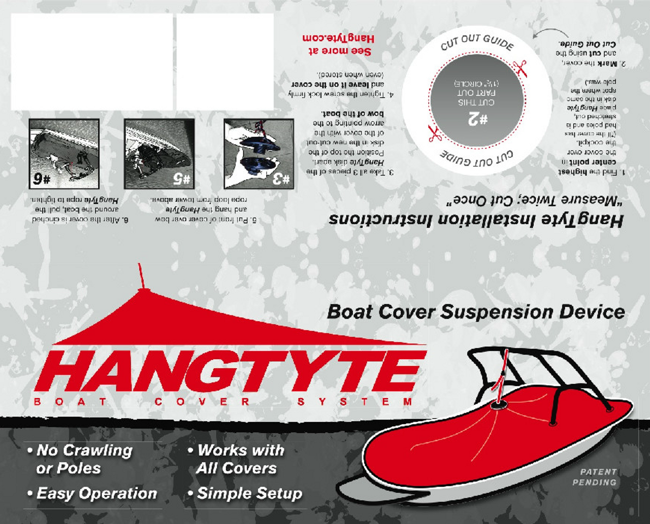 Опора крышки подвесной лодки