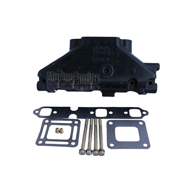 Выпускной коллектор в стиле Mercruiser с центральным подъемом 4,3Л/262ci