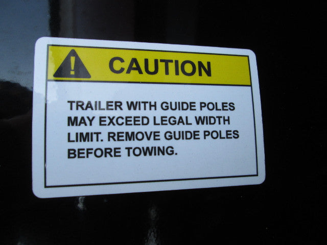 НАКЛЕЙКА-ПРЕДУПРЕЖДЕНИЕ О НАПРАВЛЯЮЩИХ СТОЙКАХ ПРИЦЕПА '05-'14 