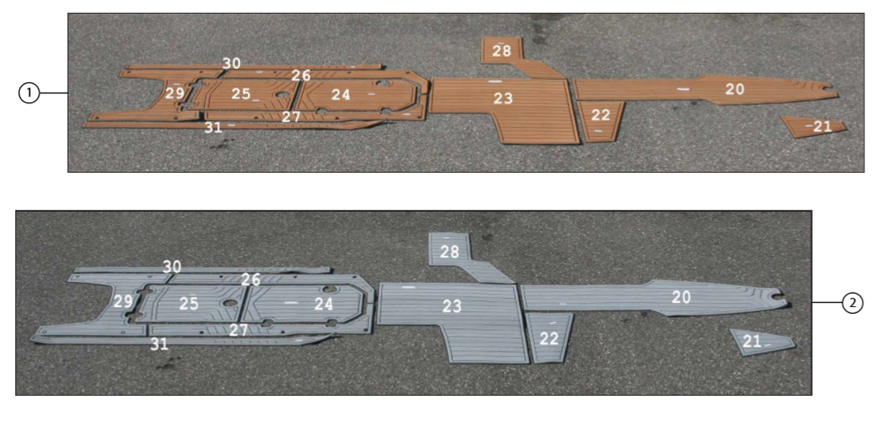 2013-2014 Комплект напольных покрытий G25 SeaDek