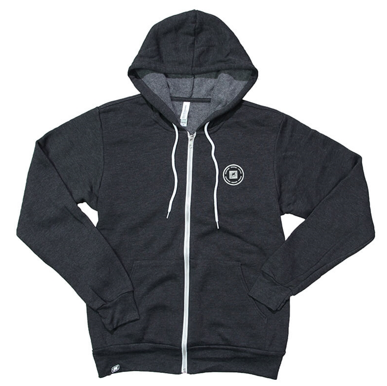 Толстовка с капюшоном на молнии Dockside- темно-серый вереск