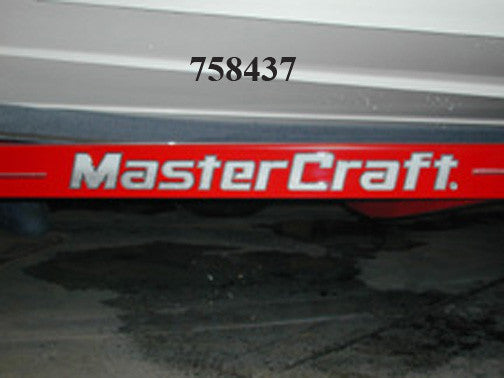 НАКЛЕЙКА-ТРЕЙЛЕР ""MASTERCR НА КОРМЕ"" СЕРЕБРИСТЫЙ КУПОЛООБРАЗНЫЙ ЛОГОТИП P/S REV A '15"