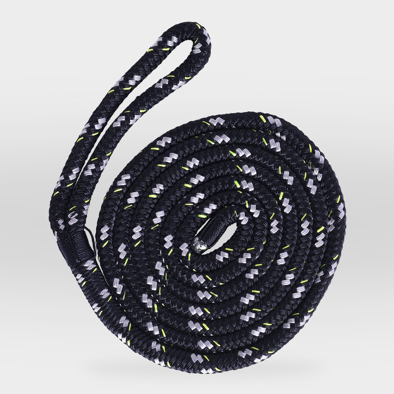 Линия крыла- 3/8"x6"- Черная с неоново-желтым акцентом