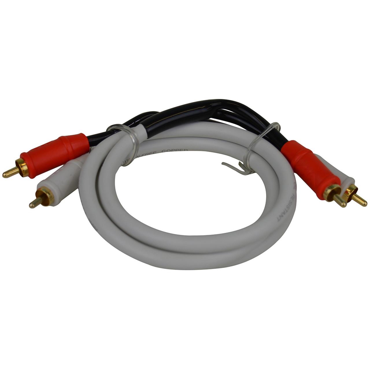 СТЕРЕО КАБЕЛЬ RCA ДЛИНОЙ 3 ФУТА, БЕЛЫЙ