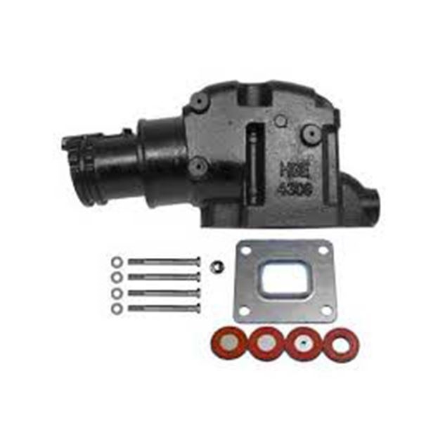 4,3Л/262ci - 7,4 л/454ci Выпускной патрубок типа Mercruiser с сухим соединением