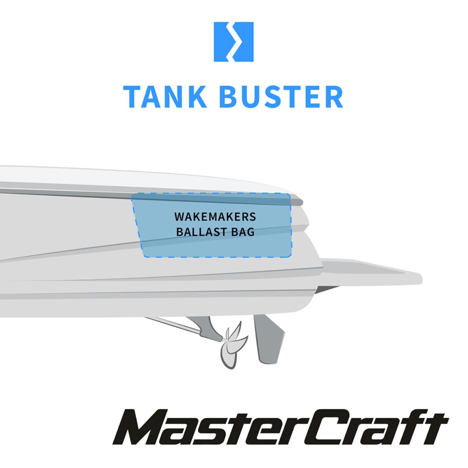 Вейкмейкеры 2002-2005 Модернизация заднего заводского балласта Mastercraft X-10 TankBuster