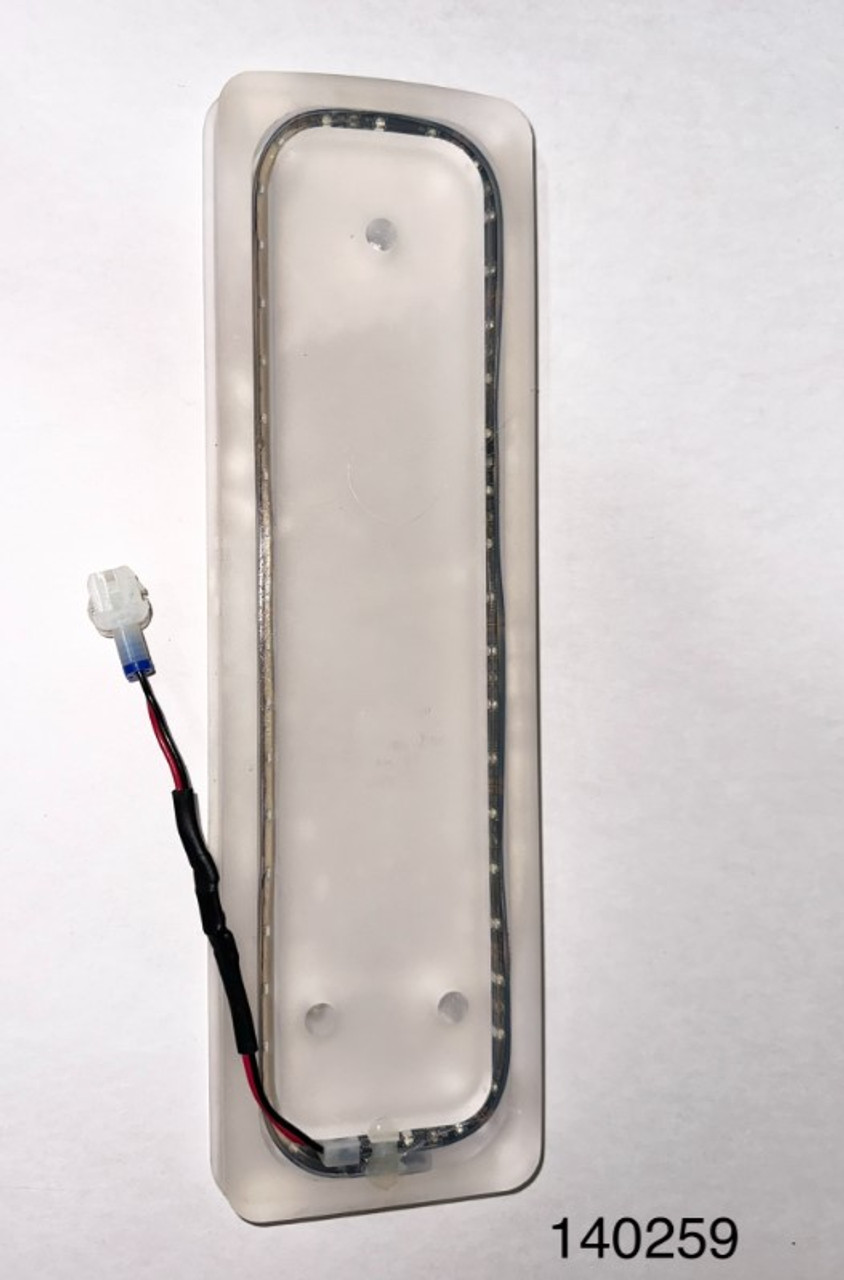 Вставка капота с синим светодиодом и разъемом