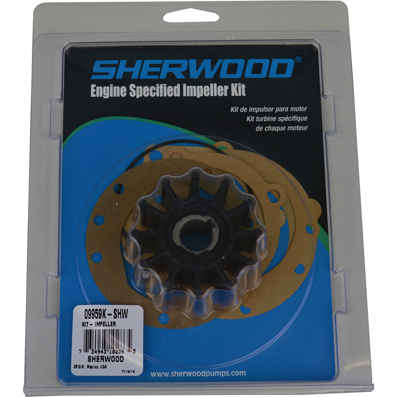 Импеллер Sherwood, большинство лодок 1980-х-2000-х годов выпуска (все GT-40)