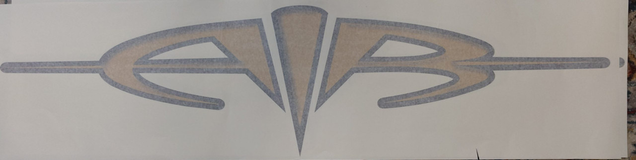 НАКЛЕЙКА AIR (БОЛЬШАЯ) GOLD/BLK 2000-2003