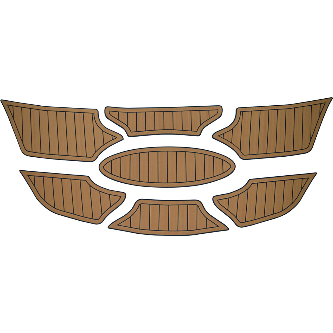 НЕСКОЛЬЗЯЩИЙ МАТЕРИАЛ ИЗ ИСКУССТВЕННОГО ТИКА 7 шт. ДЛЯ БОЛЬШОЙ ПЛАТФОРМЫ