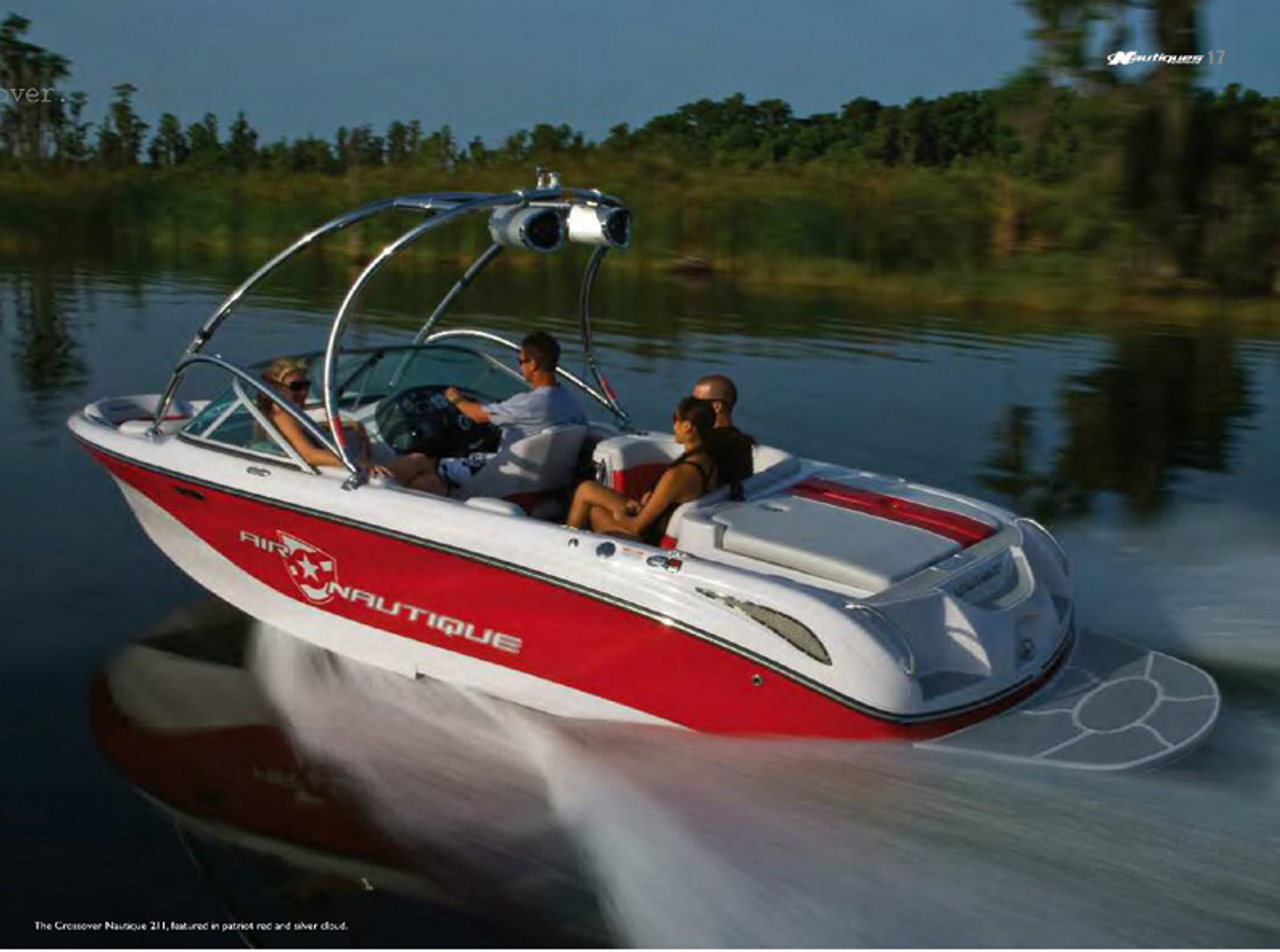 04-10 CORRECT CRAFT CROSSOVER NAUTIQUE 211 И AIR NAUTIQUE 211 без БАШНИ и КРЫШКИ ДЛЯ ЛОДКИ SWPF- АКРИЛОВЫЙ КРАСНЫЙ- ОТКРЫТАЯ КОРОБКА