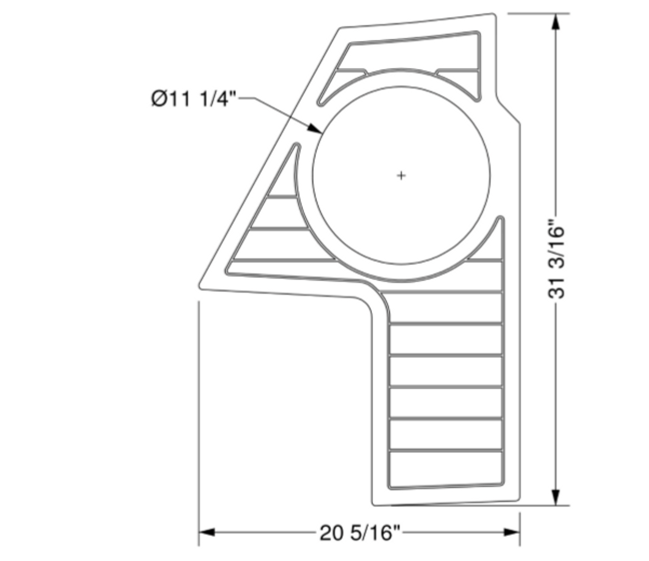 2017-2019 G23 10" сабвуфер SeaDek