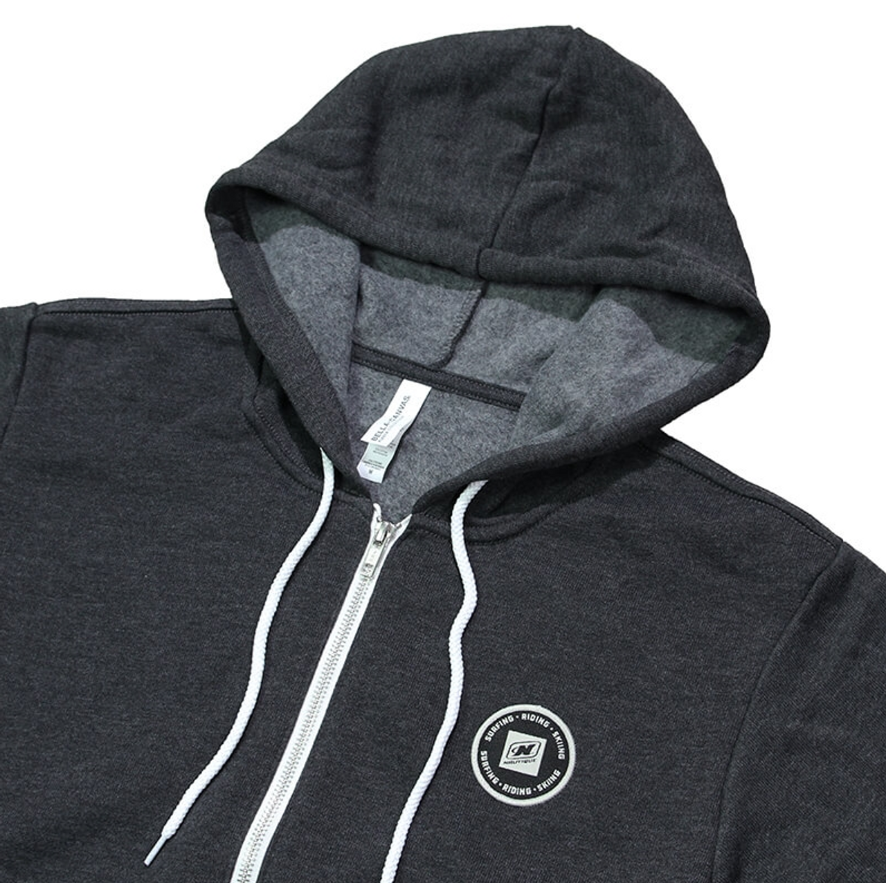 Толстовка с капюшоном на молнии Dockside- темно-серый вереск