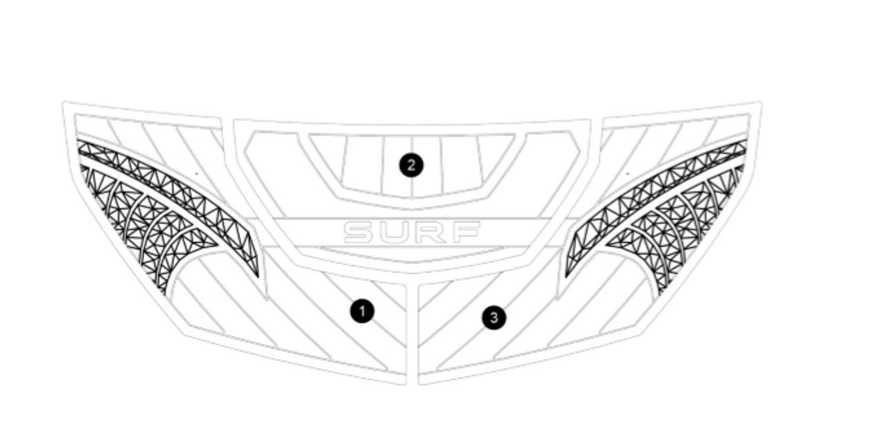 Платформа для серфинга SeaDek серии GS 2017-2018 годов выпуска