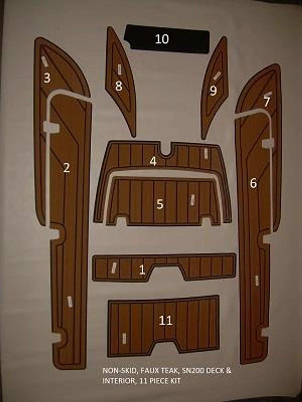 NON-SKID, FAUX TEAK, SKI NAUTIQUE 200 DECK &amp; INT 11 PC