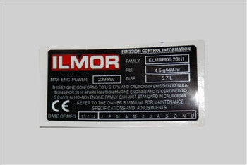 Этикетка ECI/CE (5,7л)