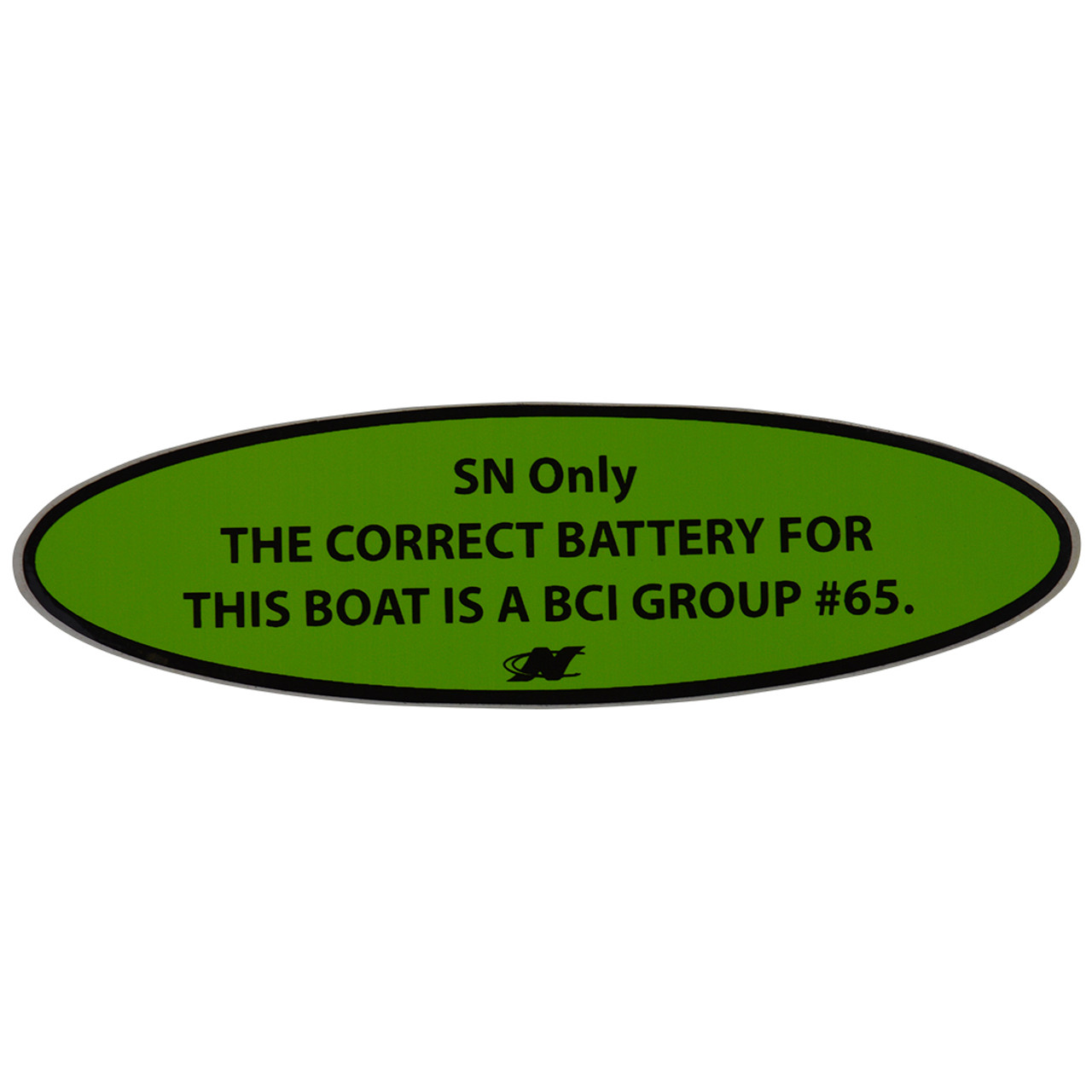 НАКЛЕЙКА, ЭТИКЕТКА ДЛЯ БАТАРЕЕК СЕРИИ 65- SKI NAUTIQUE 2002-