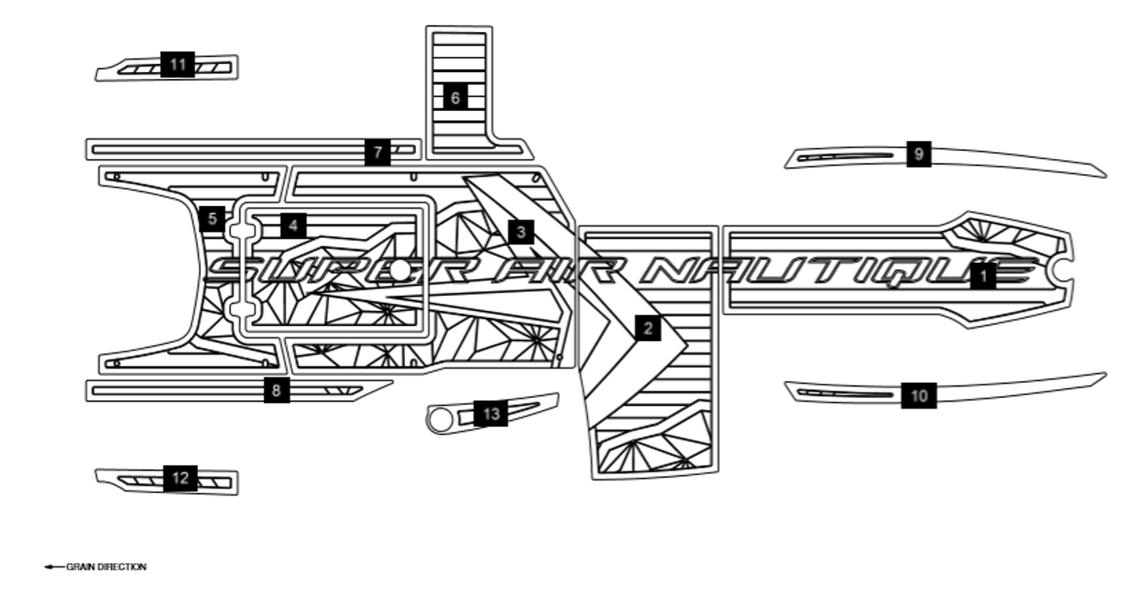 Комплект для палубы G21 Galaxy 2016-2018 SeaDek
