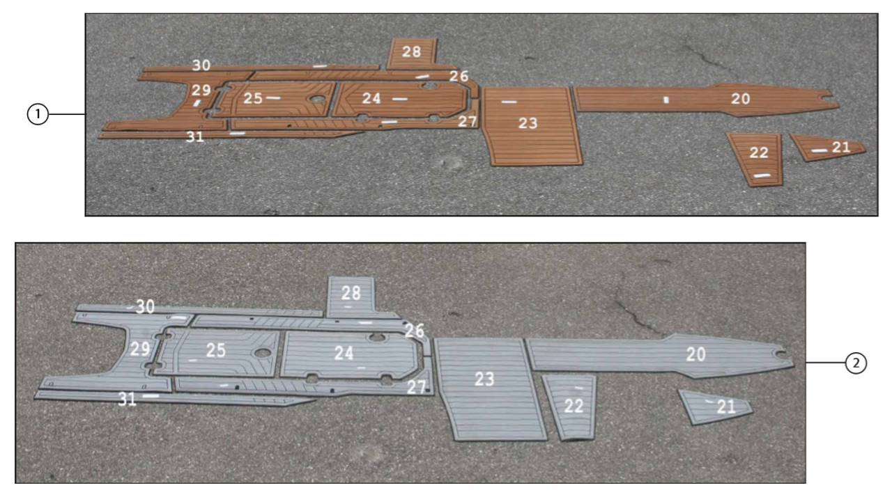 2013-2014 Комплект напольных покрытий G23 SeaDek