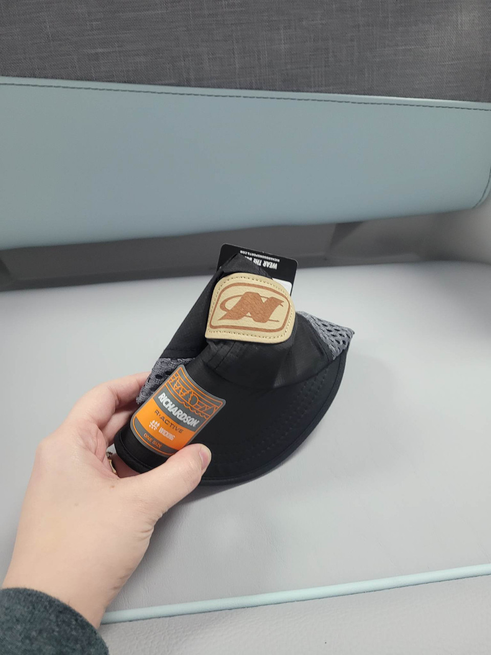 Складываемая бейсболка с наборным логотипом Nautique и нашивкой из искусственной кожи