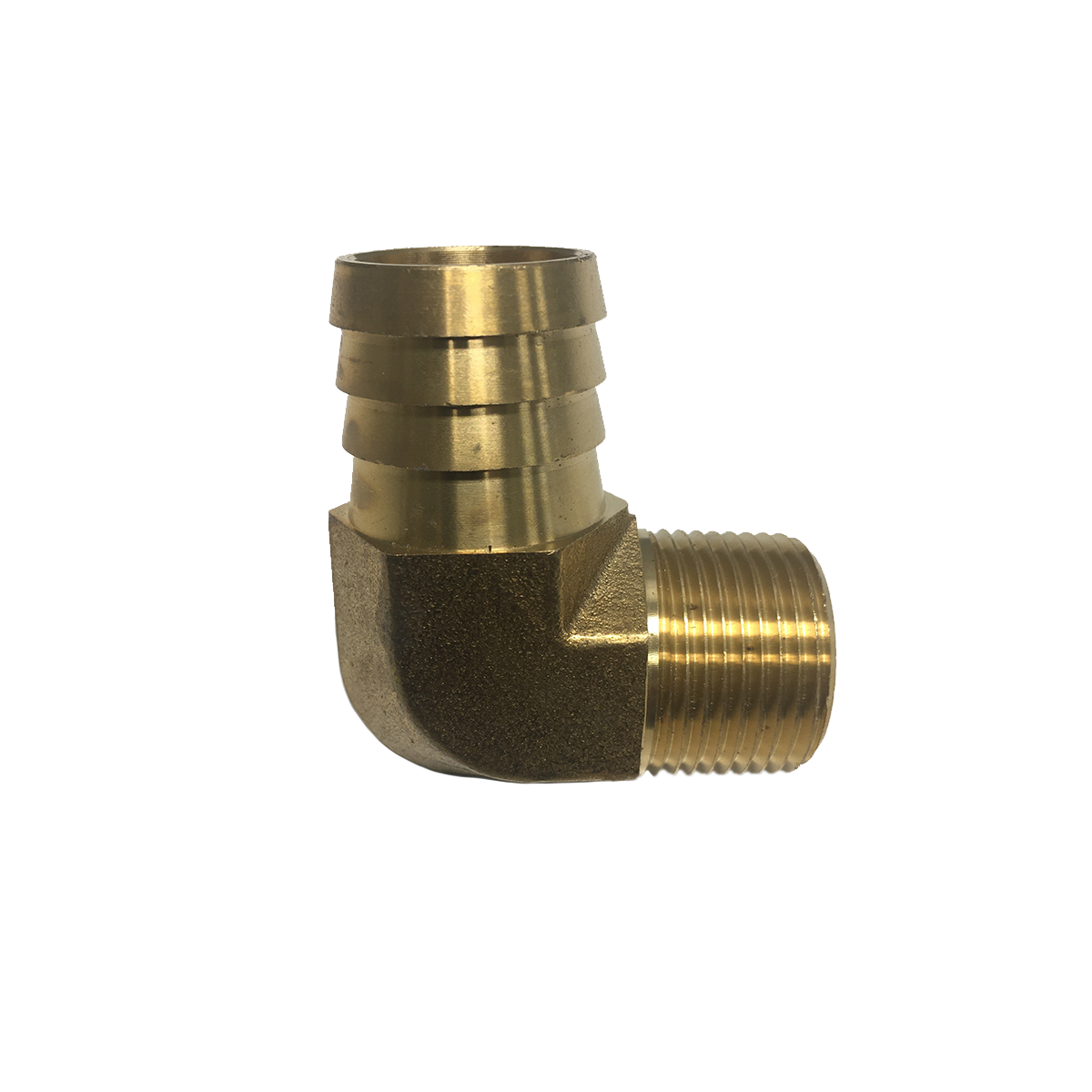 Латунный фитинг 3/4 "NPT x 1" HS 90 градусов