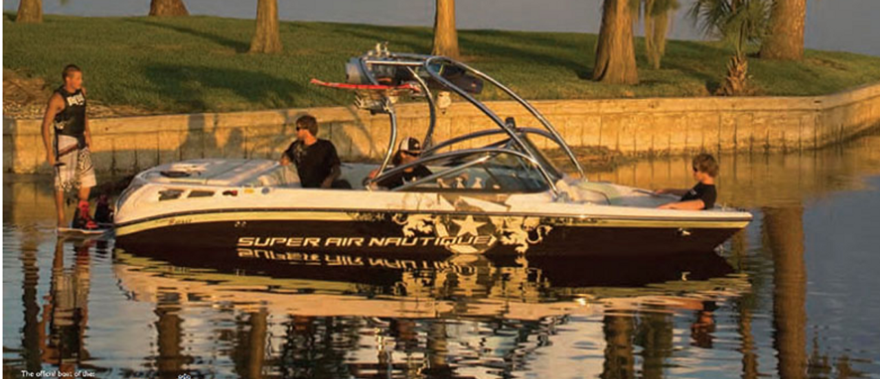 07-10 CORRECT CRAFT SUPER AIR NAUTIQUE 210 С СИСТЕМОЙ УПРАВЛЕНИЯ ПОЛЕТОМ 1 БАШНЯ С КРЫШКОЙ SWPF - POLY GUARD HAZE GREY- ОТКРЫТАЯ КОРОБКА