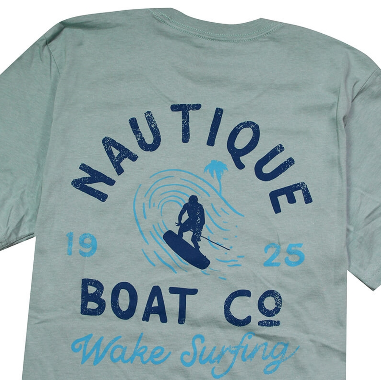 футболка для вейк-серфинга - Пыльно-синяя