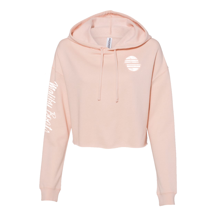 Женский укороченный топ с капюшоном на день озера