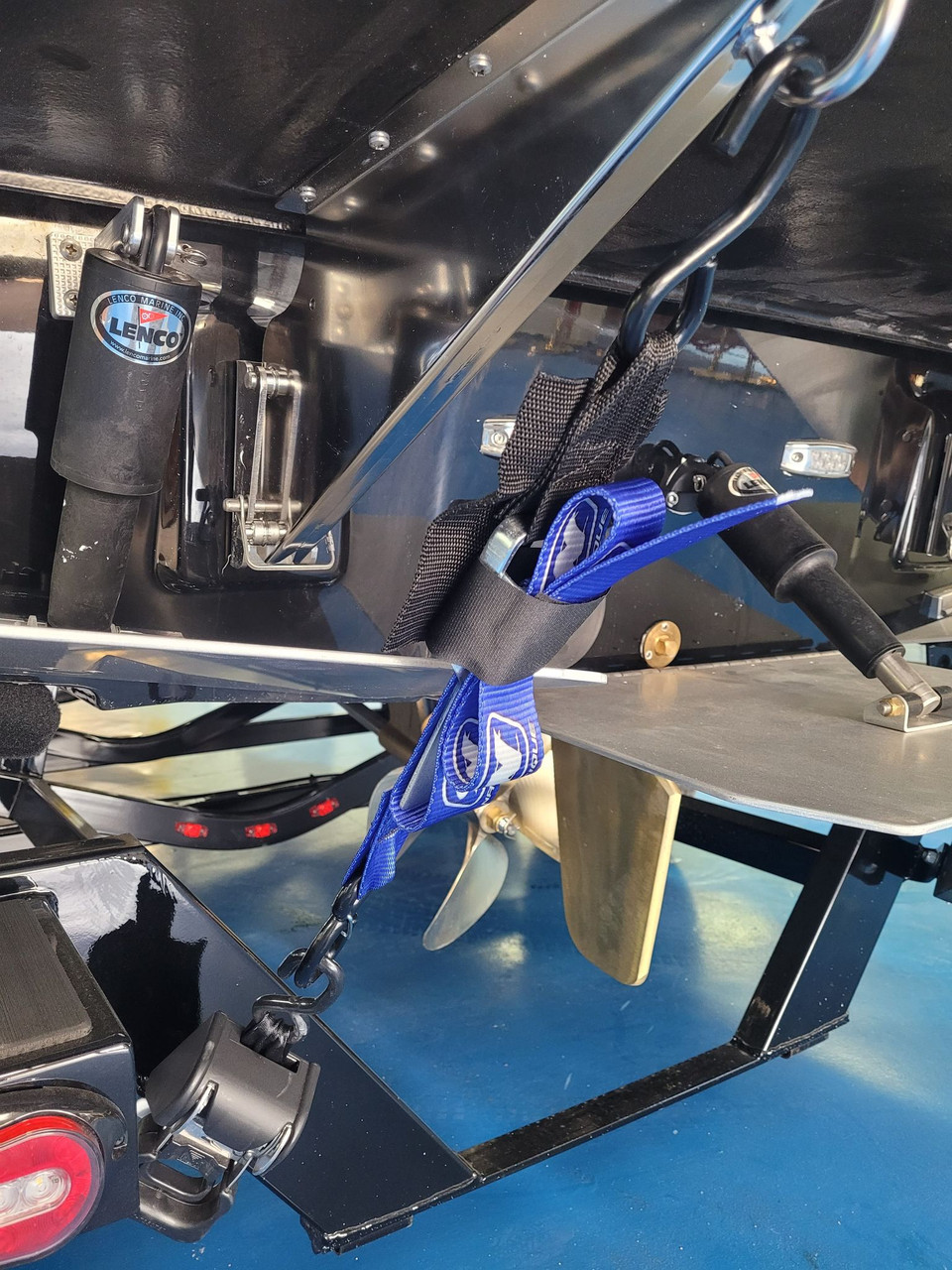 4 ФУТА 2 "Транцевый лодочный ремень синего цвета с логотипом Nautique