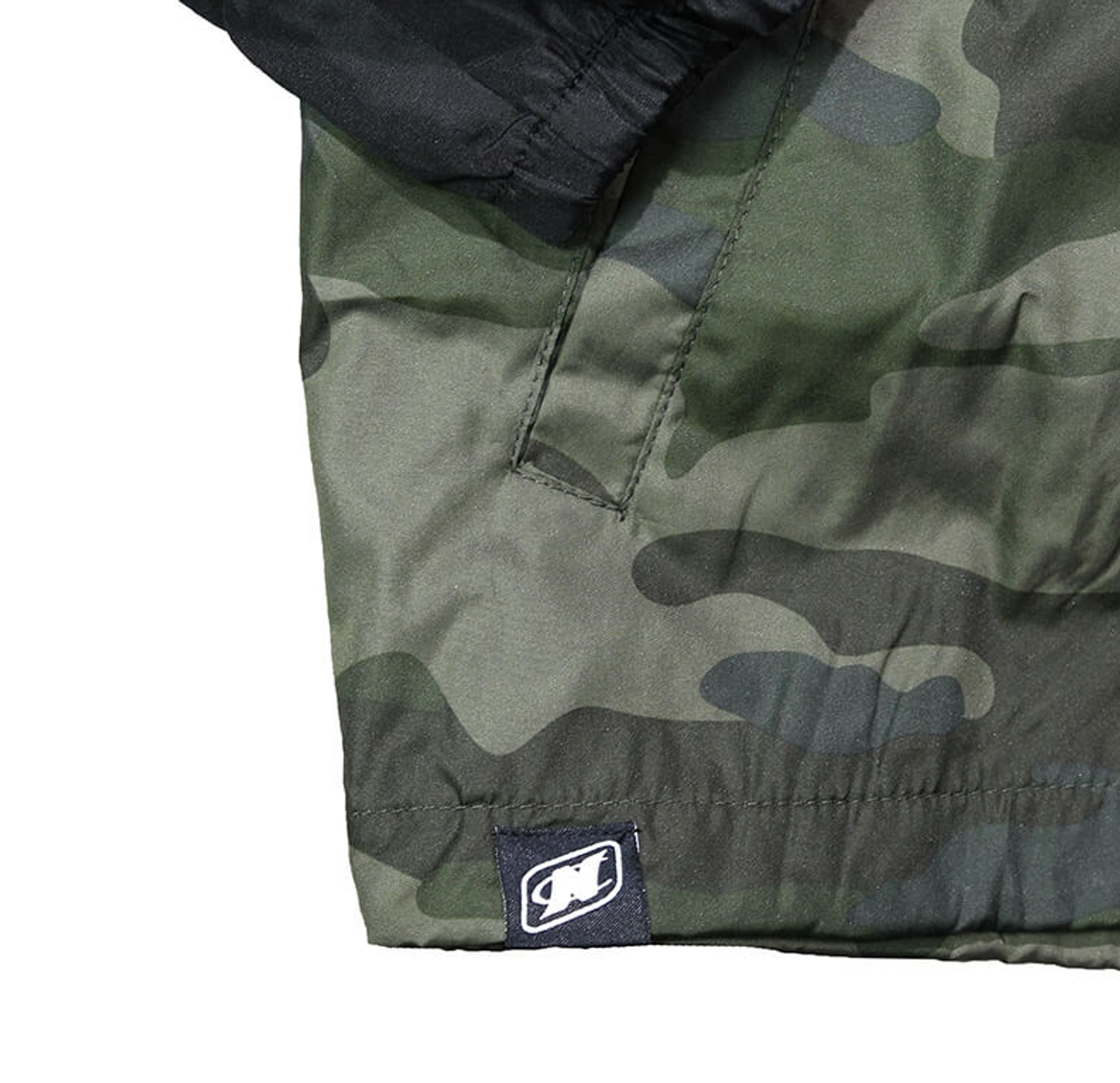 Ветровка Helix на молнии- Черный/камуфляж