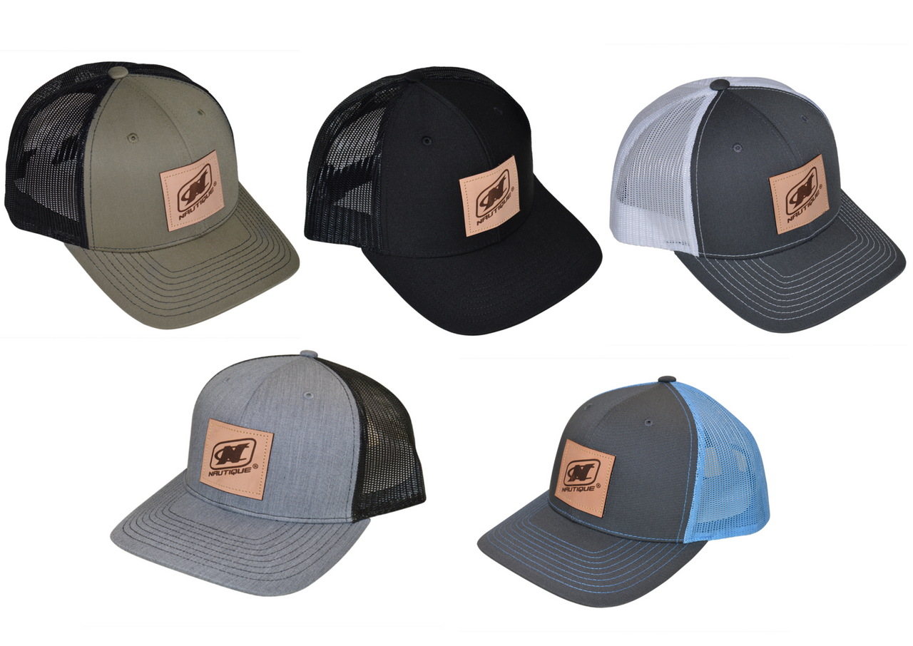 Бейсболка с кожаной нашивкой Nautique