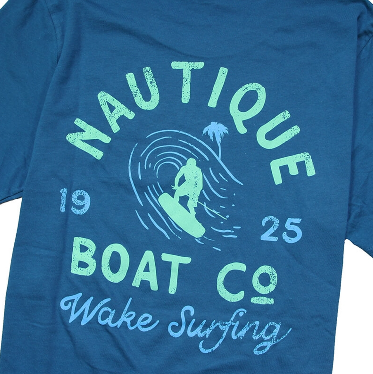 футболка для вейк-серфинга- Темно-бирюзовая