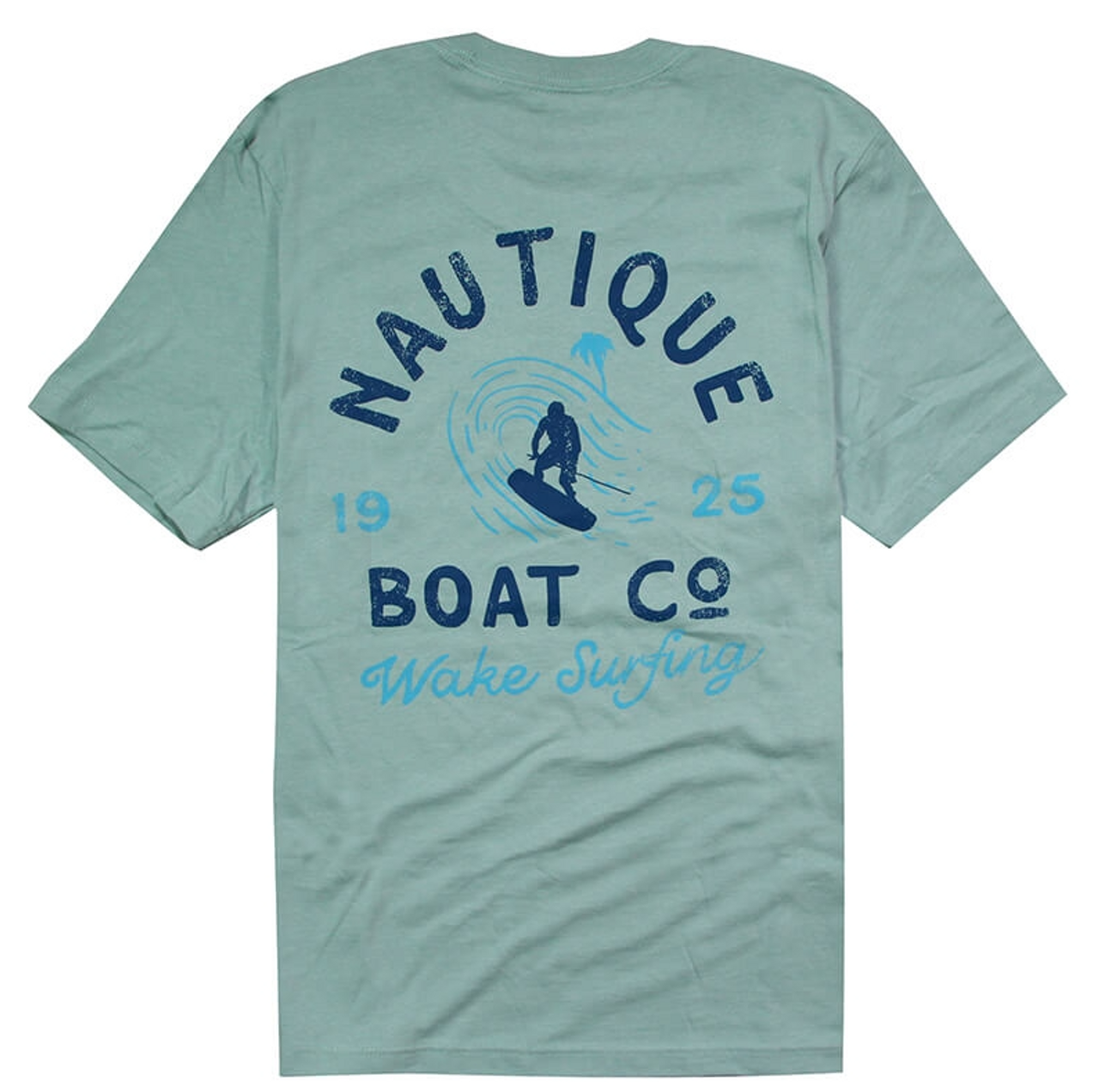 футболка для вейк-серфинга - Пыльно-синяя