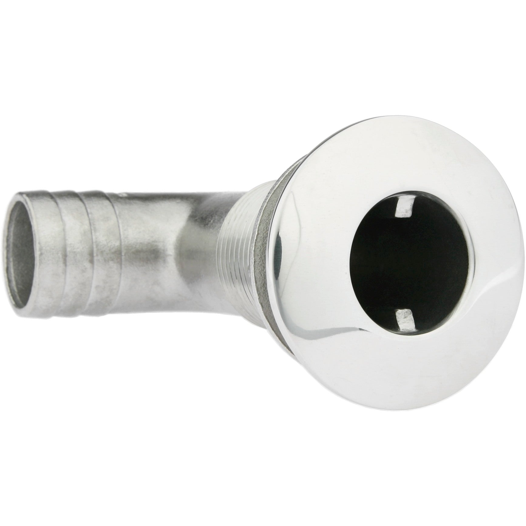 Сквозной фитинг корпуса из нержавеющей стали Attwood под углом 90 градусов