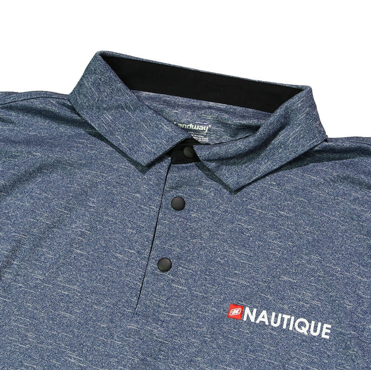 Поло Walker Melange Polo- темно-синий вереск