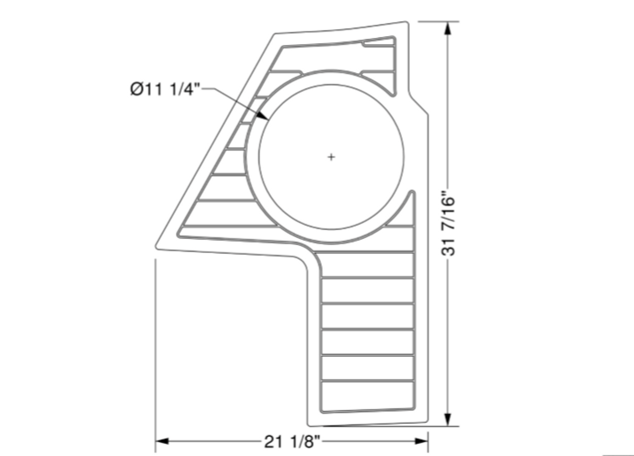 2017-2019 G25 10" сабвуфер SeaDek
