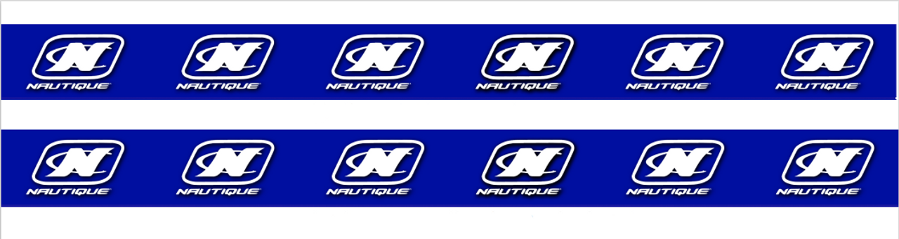 4 ФУТА 2 "Транцевый лодочный ремень синего цвета с логотипом Nautique