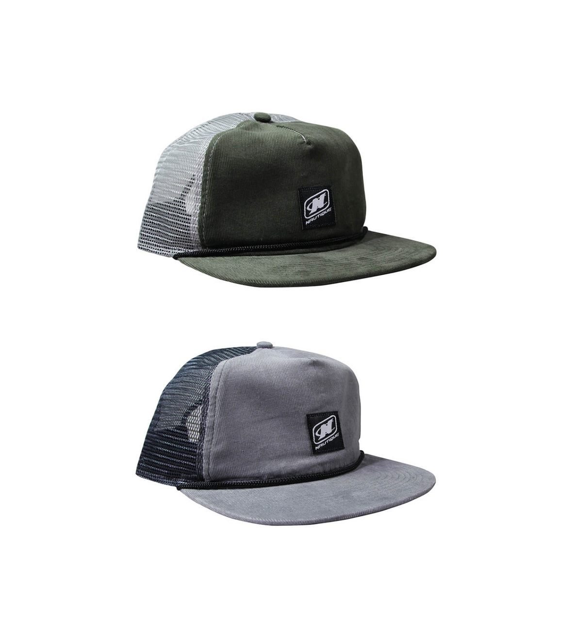 Бейсболка с логотипом Nautique (вельвет)