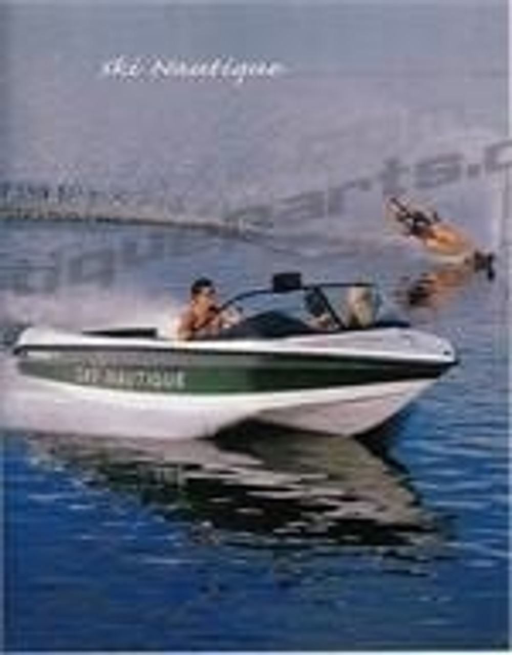 Наклейка на корпус Ski Nautique, 1997-1999, серебряное облако/черный - Новые наклейки !