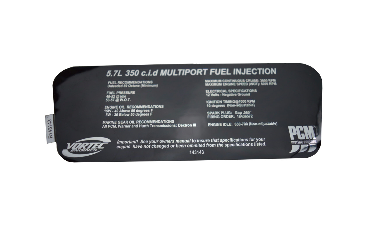 Специальная наклейка на капот 5.7