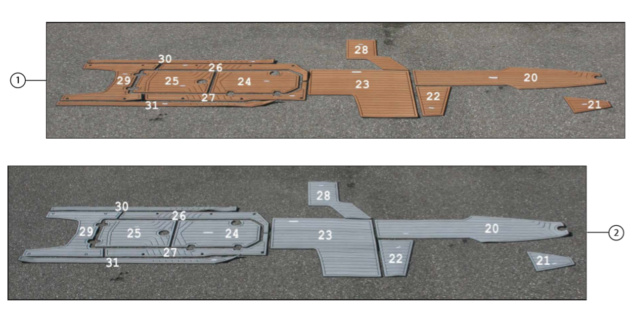 Комплект напольных досок 2015 G25 SeaDek