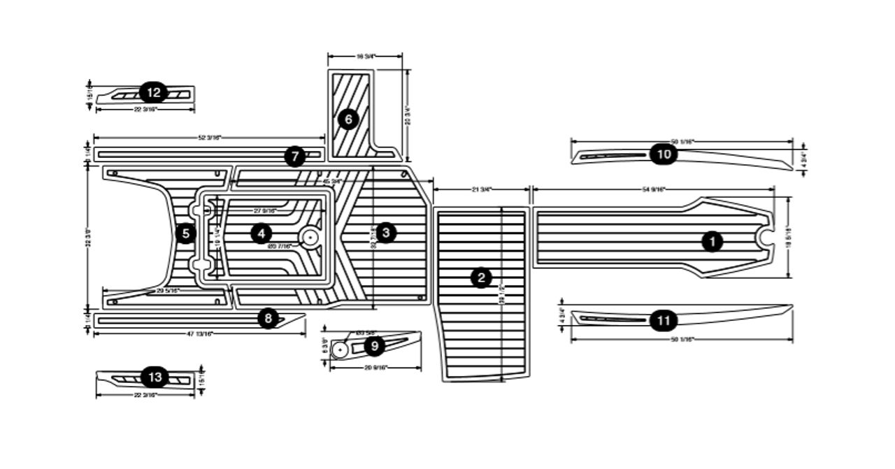 Палубный комплект SeaDek 2016-2018 G21