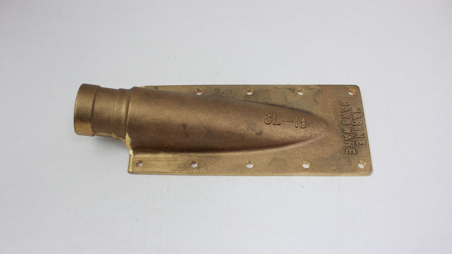 Бронзовое бревно с основанием 8 "x 3-1 / 2"