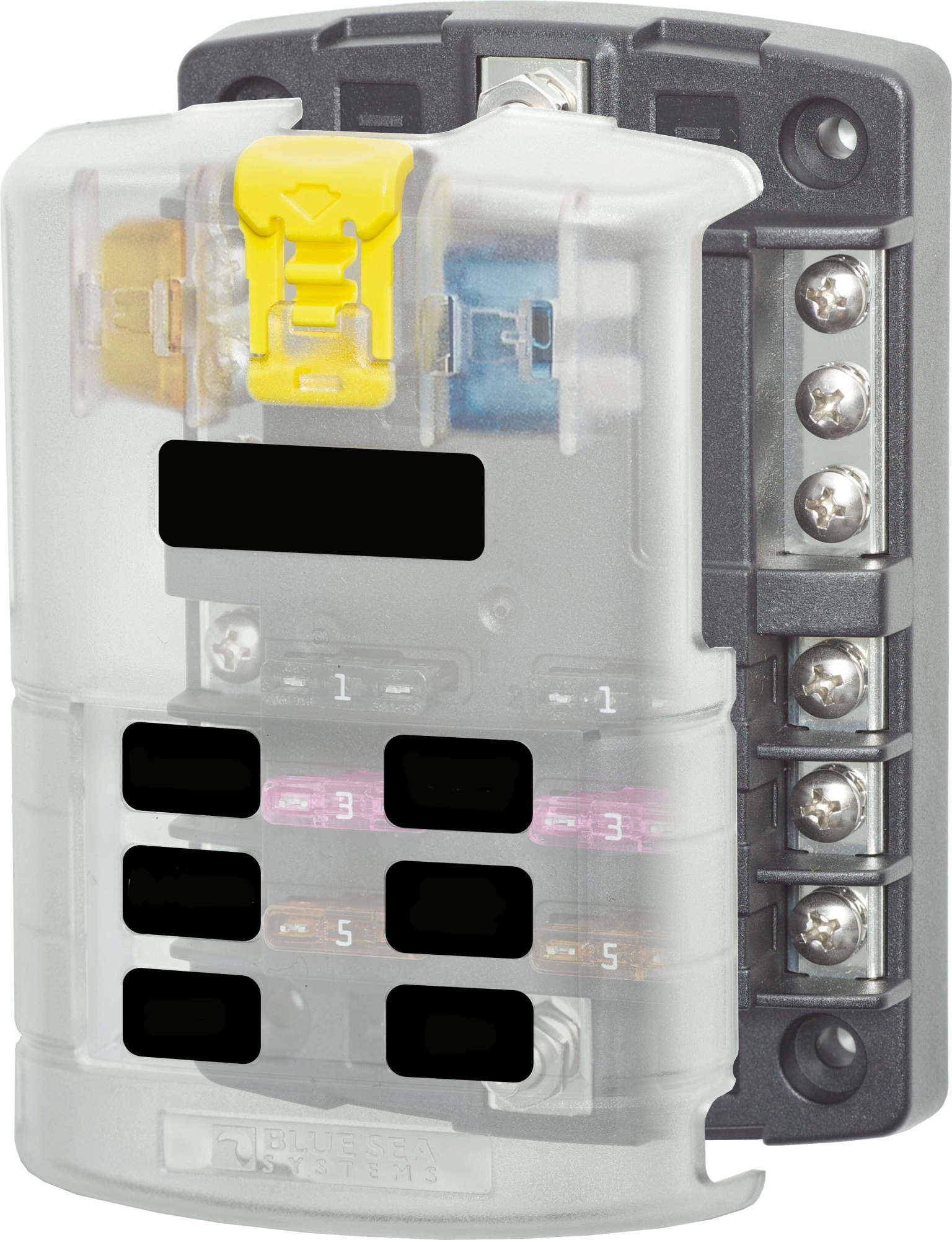 Вейкмейкеры Blue Sea 6-контурный блок распределения питания