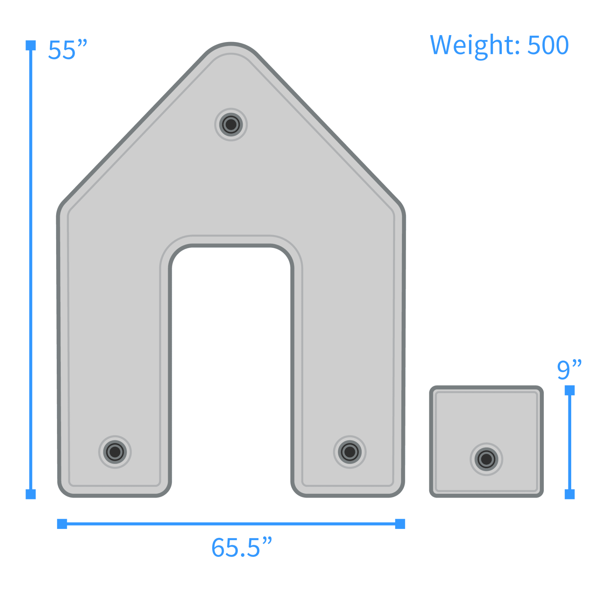 Вейкмейкеры UniversalFIT V-образные носовые балластные мешки (разных размеров)